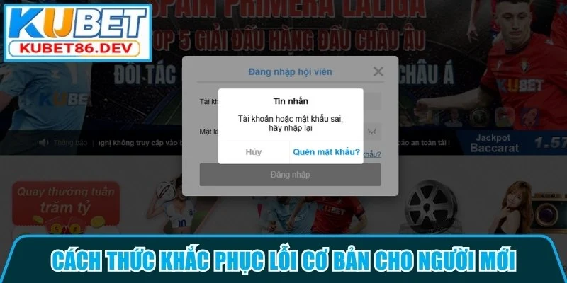 Cách thức khắc phục lỗi cơ bản cho người mới
