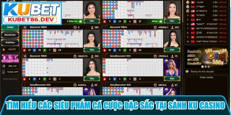 Tìm hiểu các siêu phẩm cá cược đặc sắc tại sảnh KU casino