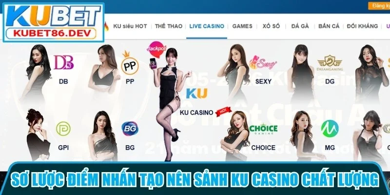 Sơ lược điểm nhấn tạo nên sảnh KU casino chất lượng