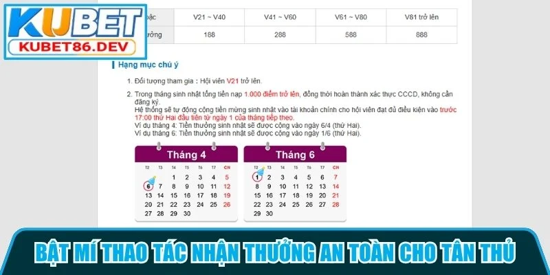 Bật mí thao tác nhận thưởng an toàn cho tân thủ