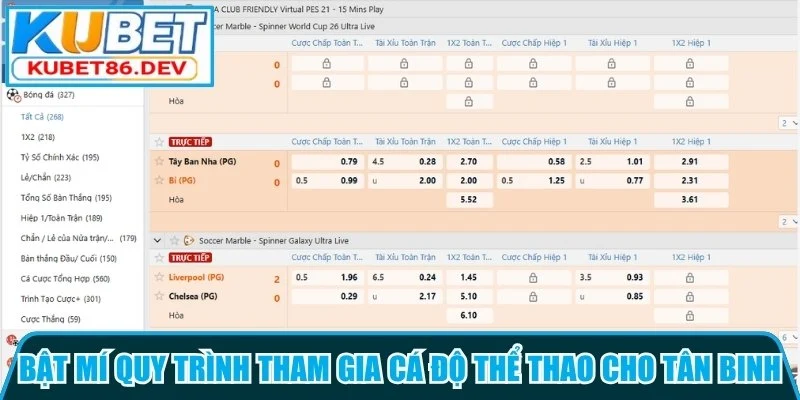 Bật mí quy trình tham gia cá độ thể thao cho tân binh