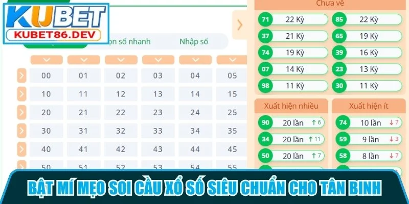 Bật mí mẹo soi cầu xổ số siêu chuẩn